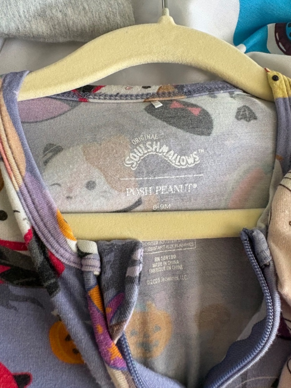 Three Posh Peanut 6-12 Month Convertible Pajamas - Picture 3 of 5
